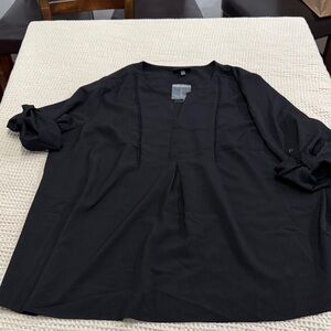 Women’s Plus Size Lane Bryant Black Blouse